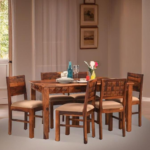 Athens Solid Wood Dining Table and Chair Set
