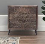 Olive Wash Carved Chest