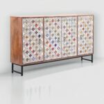 Priti Carved with Tile Fitting Sideboard