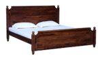 Solid Wooden Queen Size Bed in Provincial Teak Finish