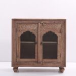 PRITI CARVED WOODEN CABINET