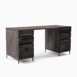 Priti Industrial Modular Desk 2 File Cabinets
