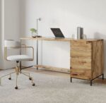 Priti Industrial Modular Desk With File Cabinet 64